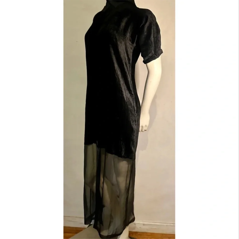 SOLD Yohji Yamamoto vintage velvet maxi dress. - Picture 6 of 7